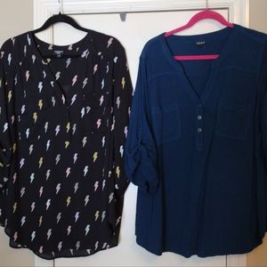 2 torrid tops/shirts 3x